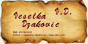 Veselka Džaković vizit kartica